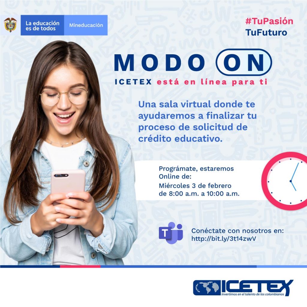 MODO ON – ICETEX está en línea para ti