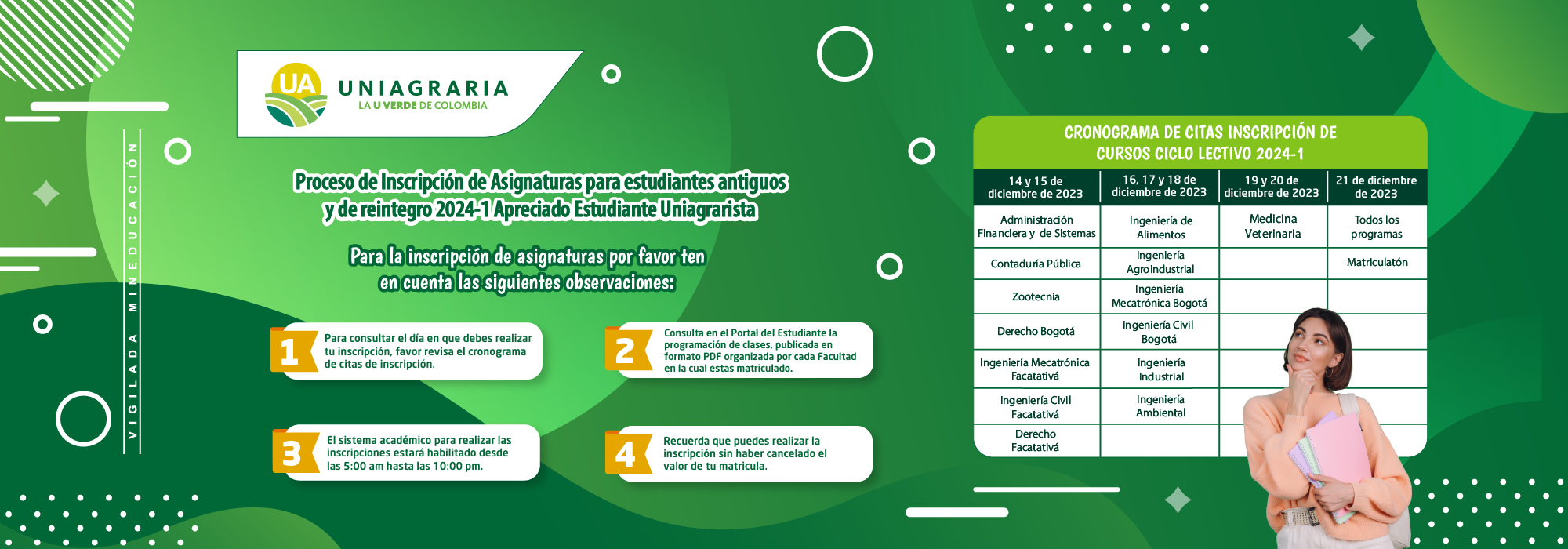 Cronograma de asignaturas