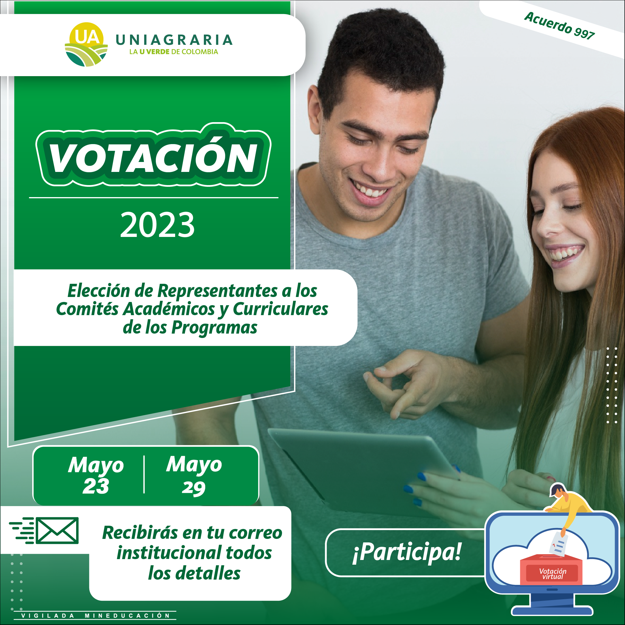 Elección de Representantes a los Comités Académicos y Curriculares de los Programas