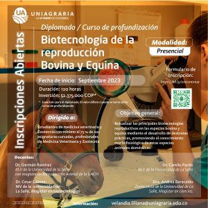 Diplomado – Curso de profundización Biotecnología de la reproducían Bovina y Equina