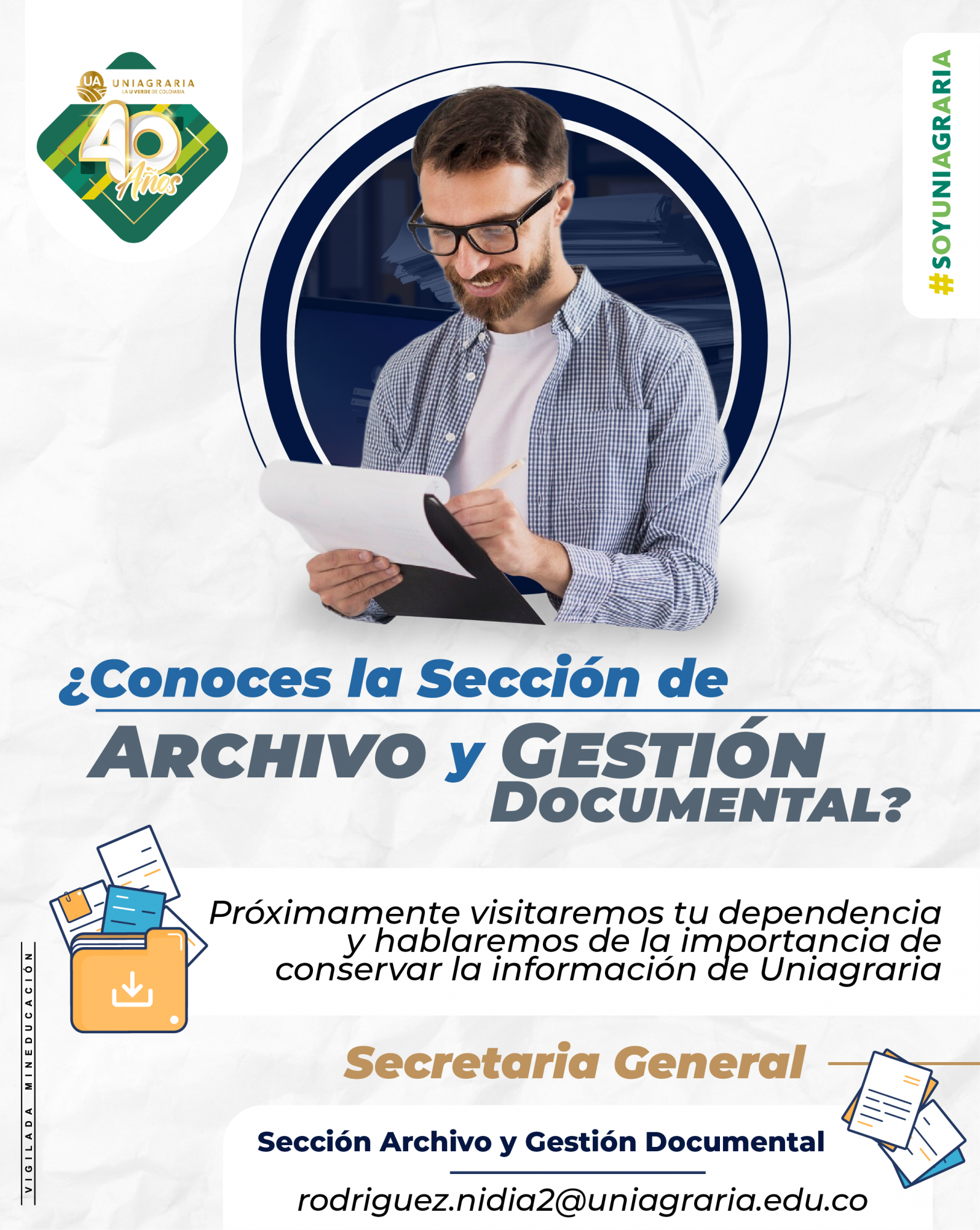 ¿Conoce la sección de archivo y la gestión documental?