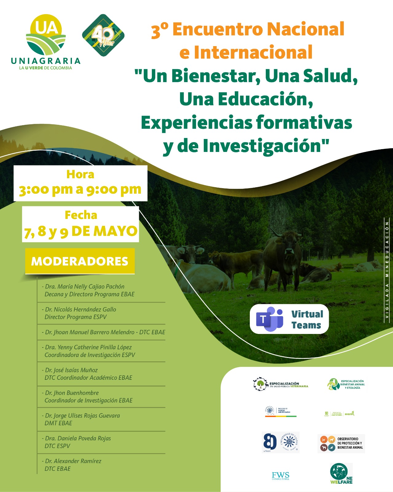 3er Encuentro nacional e internacional – Un bienestar, una salud, una educación, experiencias formativas y de investigación