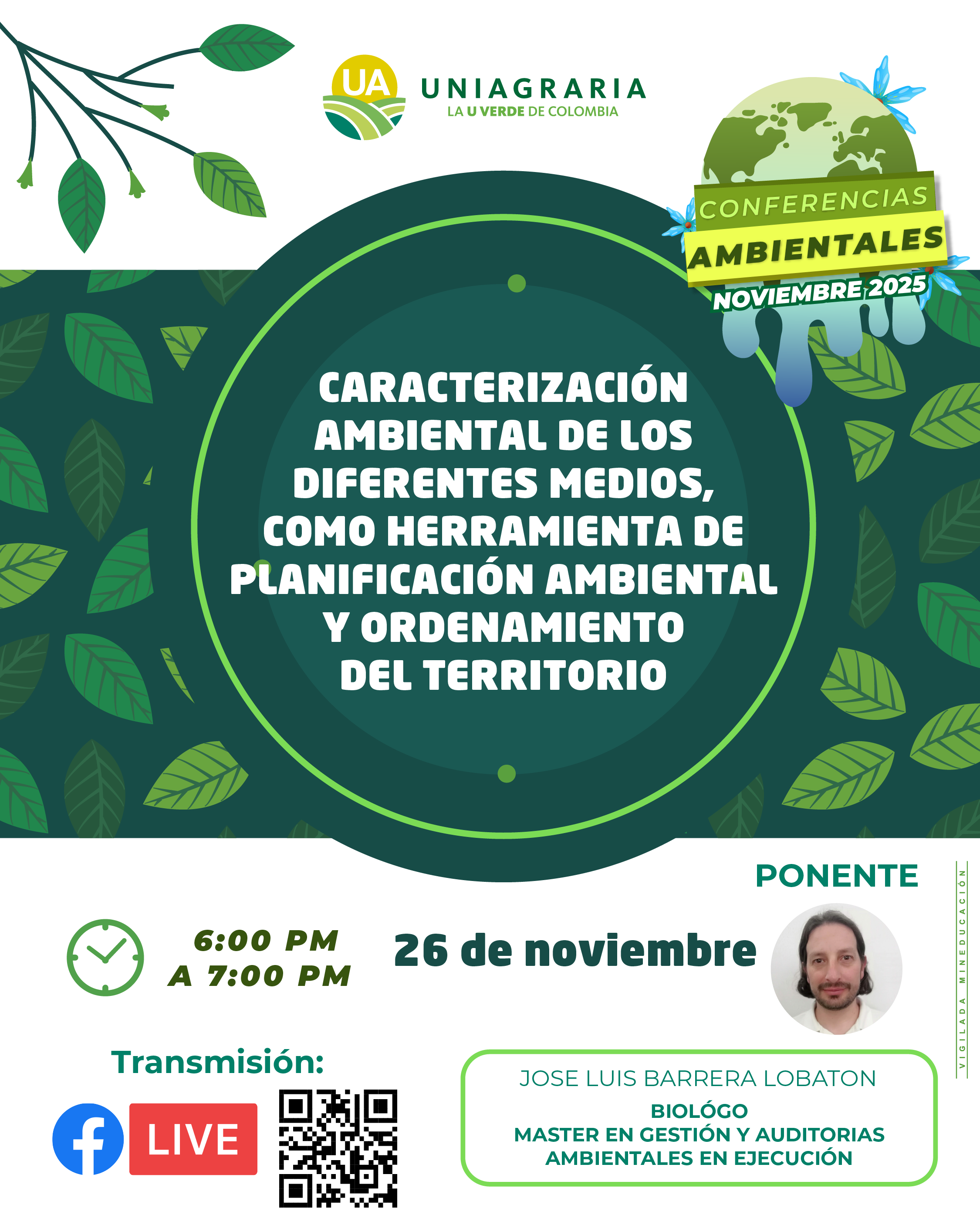 Caracterización ambiental de los diferentes medios, como herramienta de planificación ambiental y ordenamiento del territorio