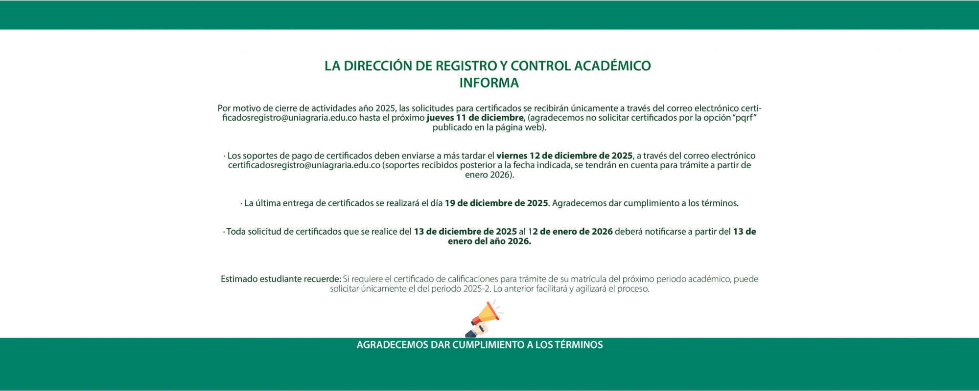 Registro y Control