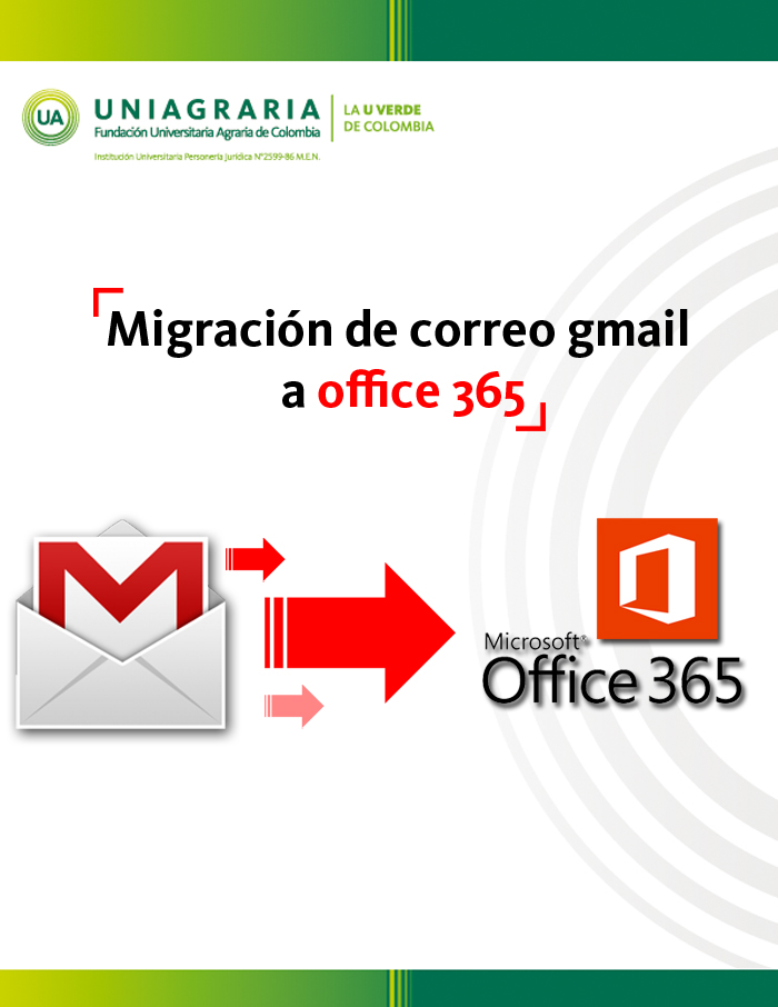 Migración de correo gmail a office 365 :: Uniagraria