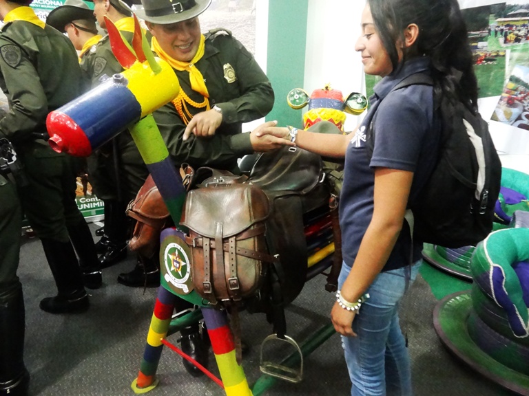 Actividades de la Policía Nacional en Agroexpo