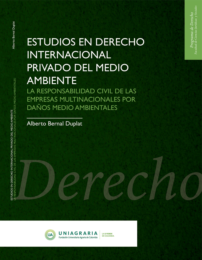 Estudios en derecho internacional privado del medio ambiente