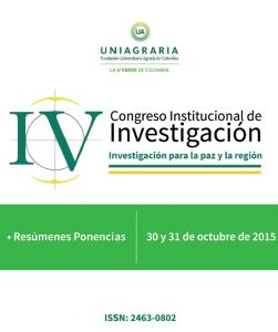 Memorias IV Congreso Institucional de Investigación UNIAGRARIA