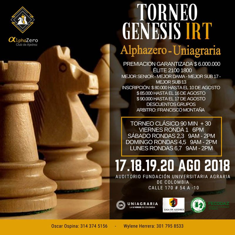 Torneo Génesis IRT Alphazero – Uniagraria