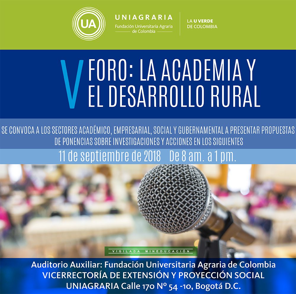 V Foro: La academia y el desarrollo rural