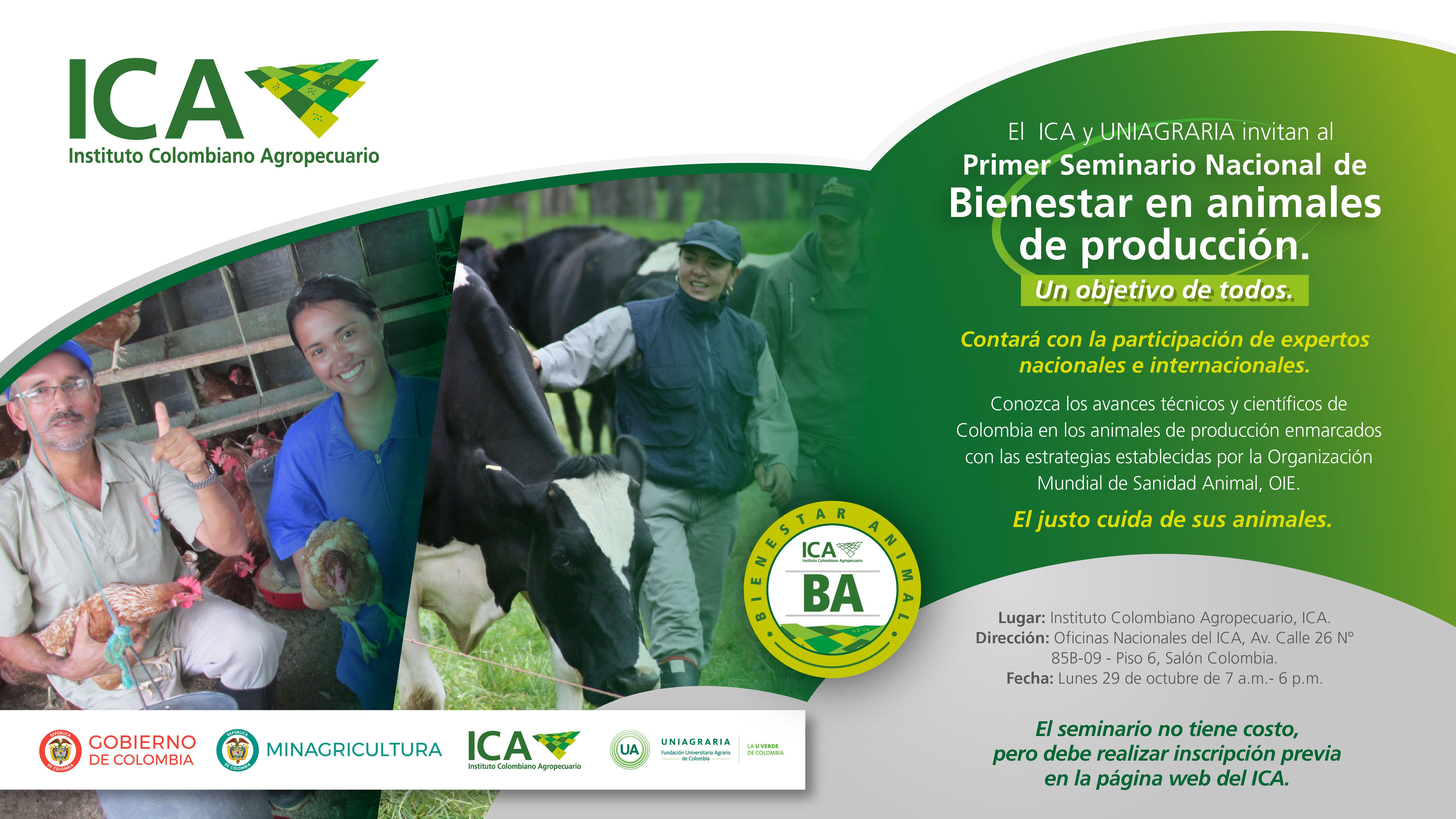 Primer seminario nacional de bienestar en animales de producción
