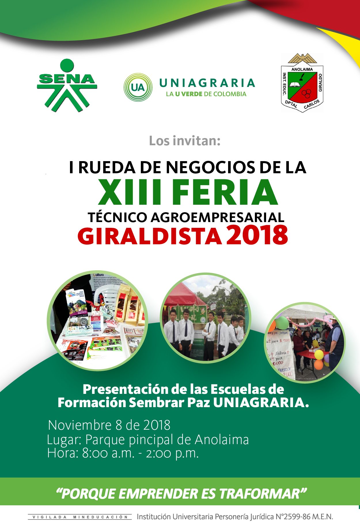 Primera rueda de negocios de la XIII feria técnico agroempresarial giraldista 2018