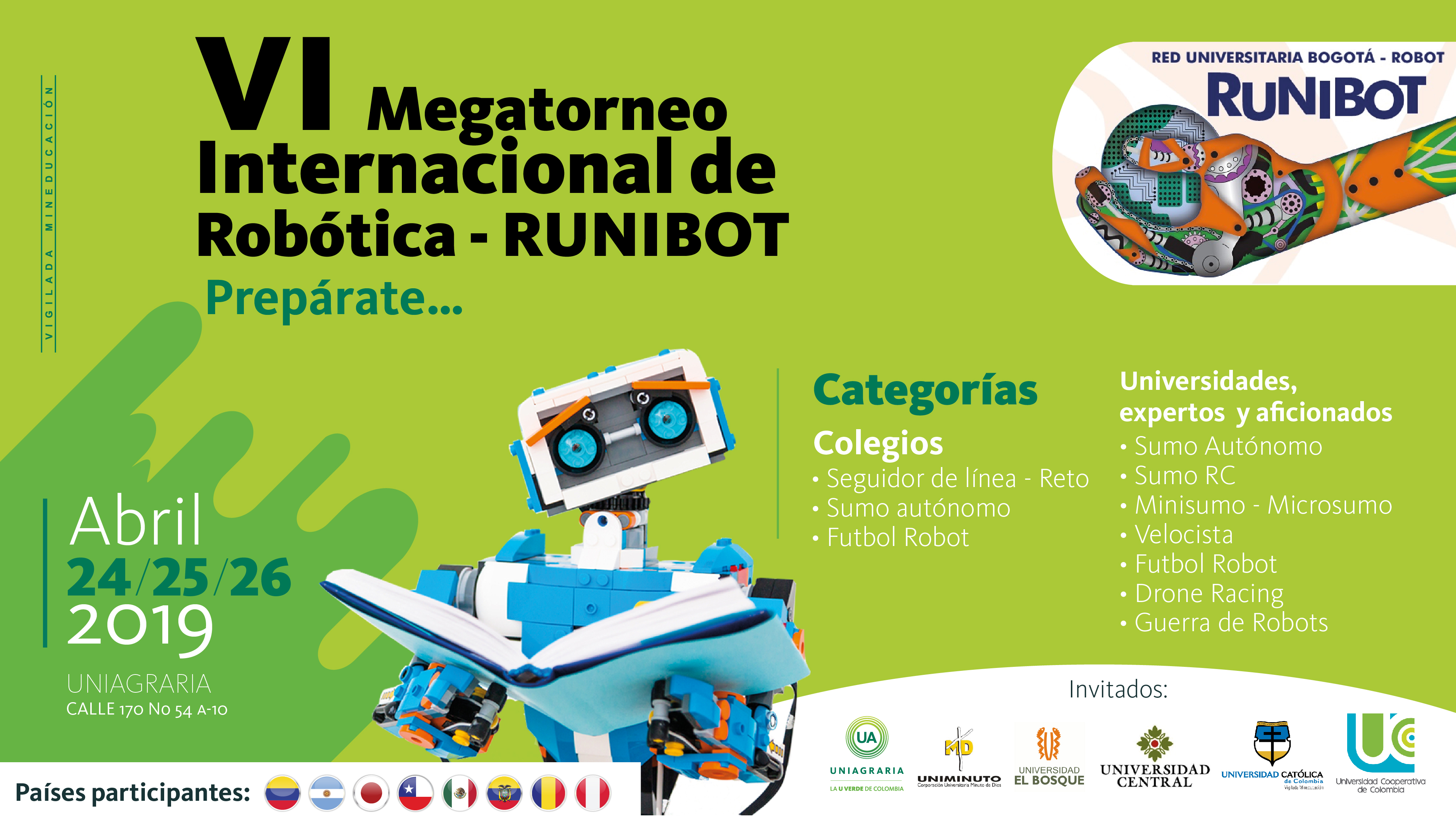 UNIAGRARIA será la sede de la sexta versión de RUNIBOT