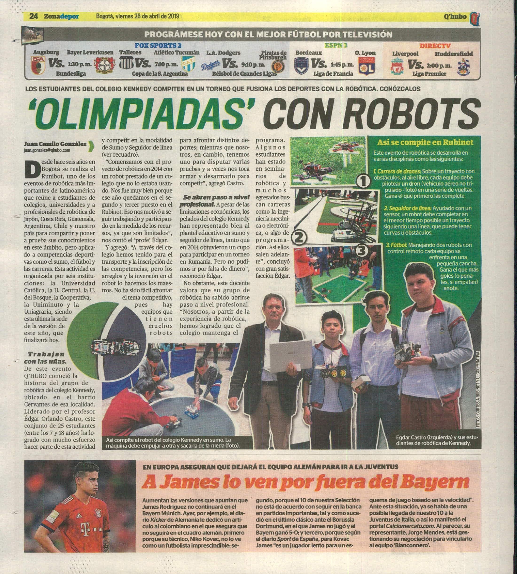 ‘Olimpiadas’ con Robots. #UAenmedios