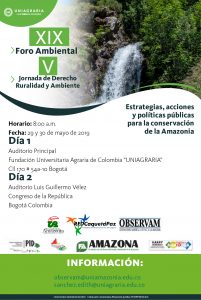 XIX Foro Ambiental y V Jornada de Derecho Ruralidad y Ambiente