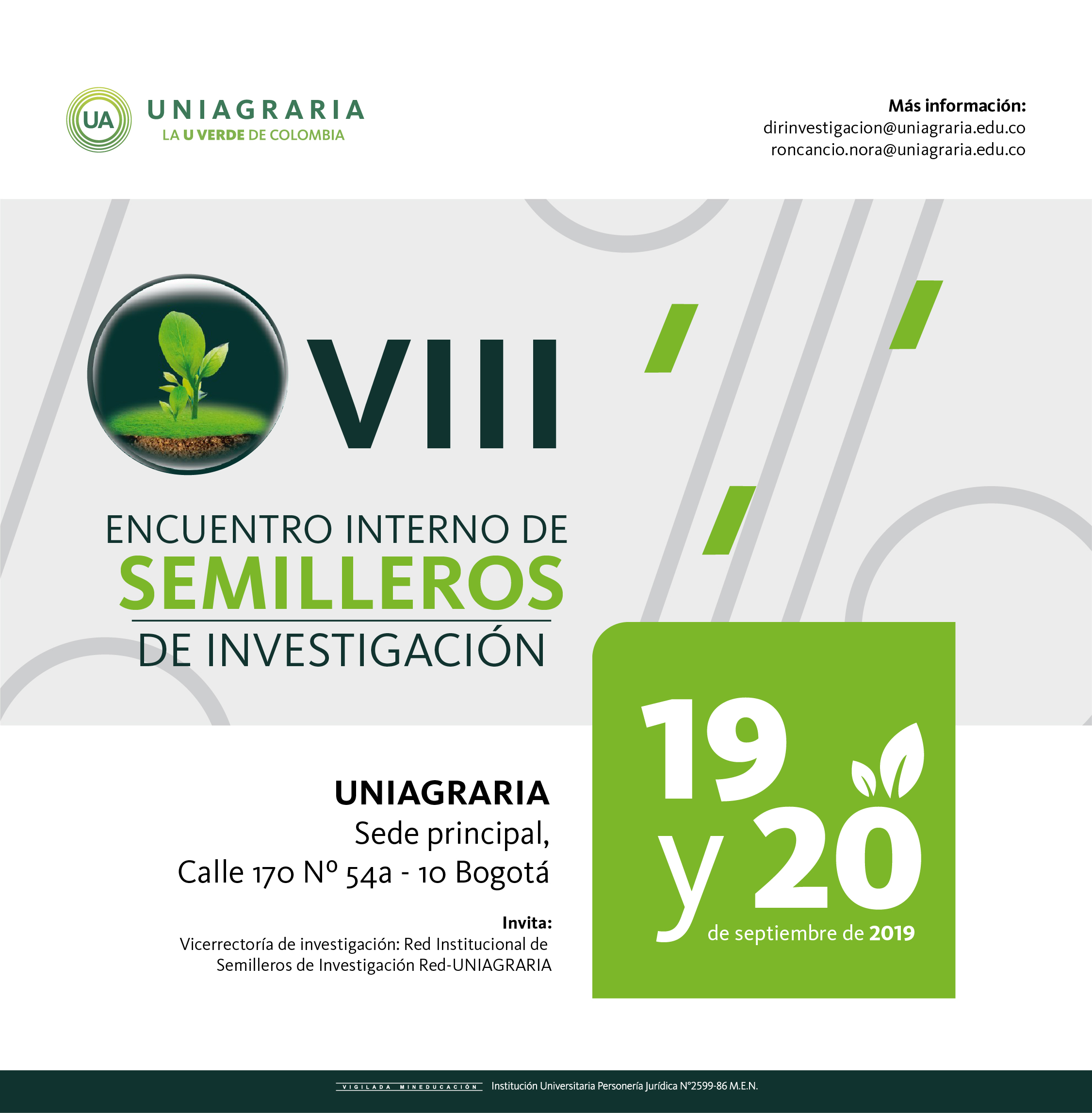 VIII Encuentro interno de semilleros de investigación