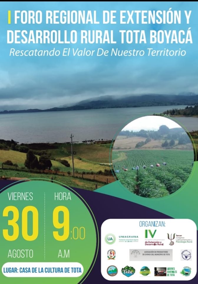 I Foro regional de extensión y desarrollo rural Tota Boyacá