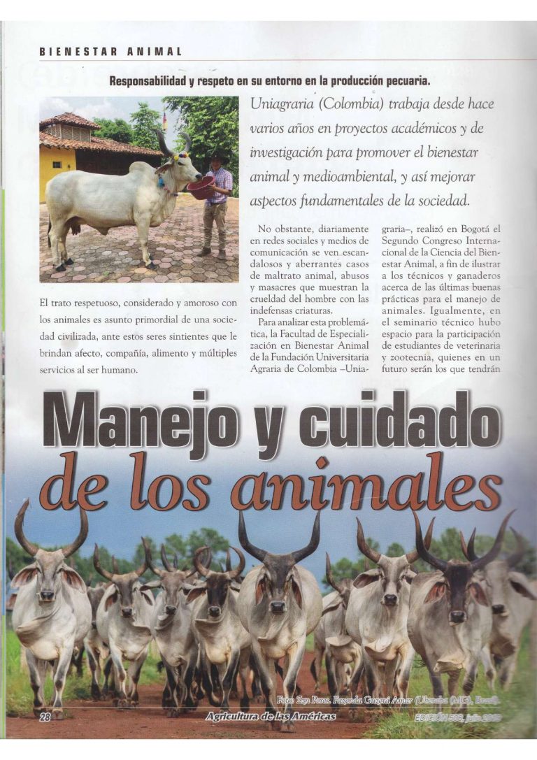 Manejo y cuidado de los animales. #UAenmedios