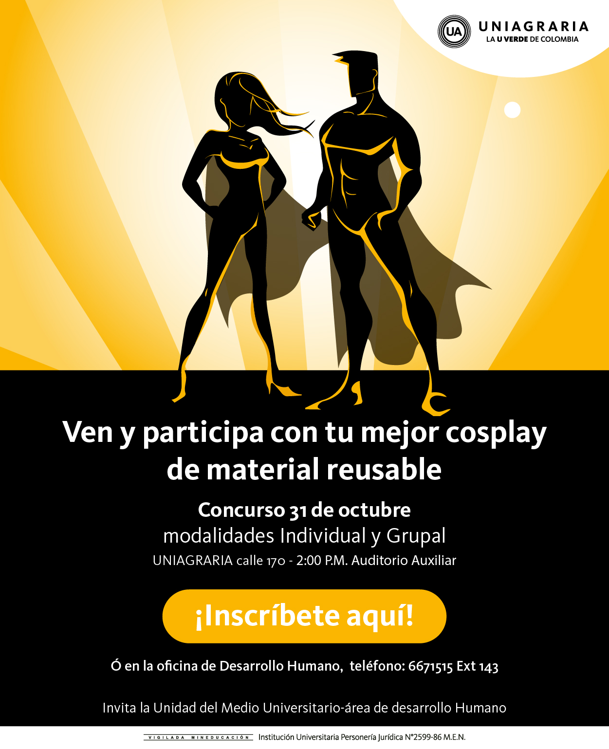 Ven y participa con tu mejor cosplay de material reusable