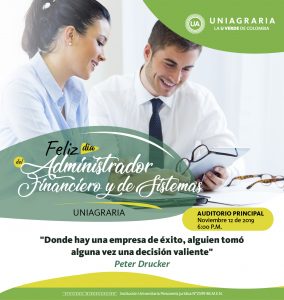 Feliz día del Administrador Financiero y de Sistemas