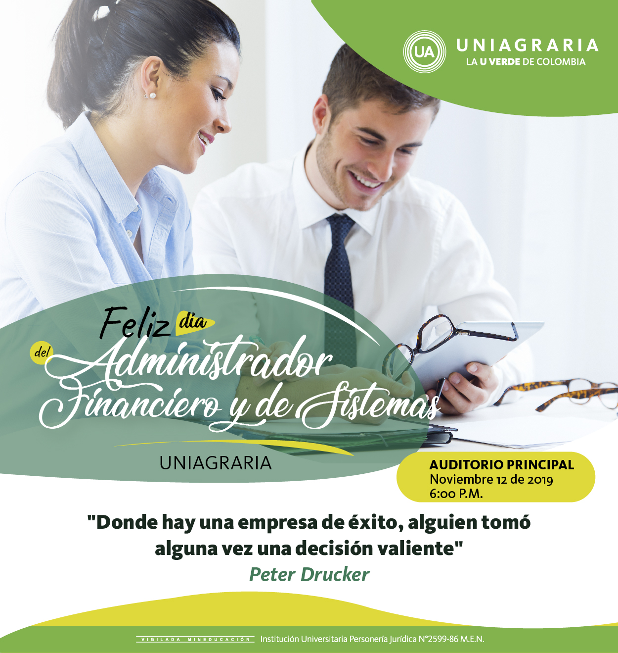 Feliz día del Administrador Financiero y de Sistemas