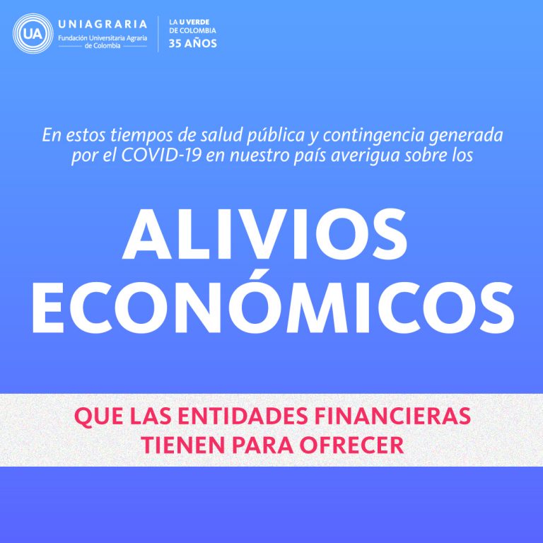 Alivios económicos – entidades financieras