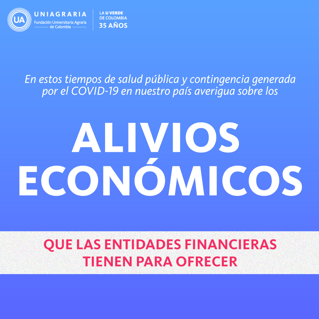 Alivios económicos – entidades financieras