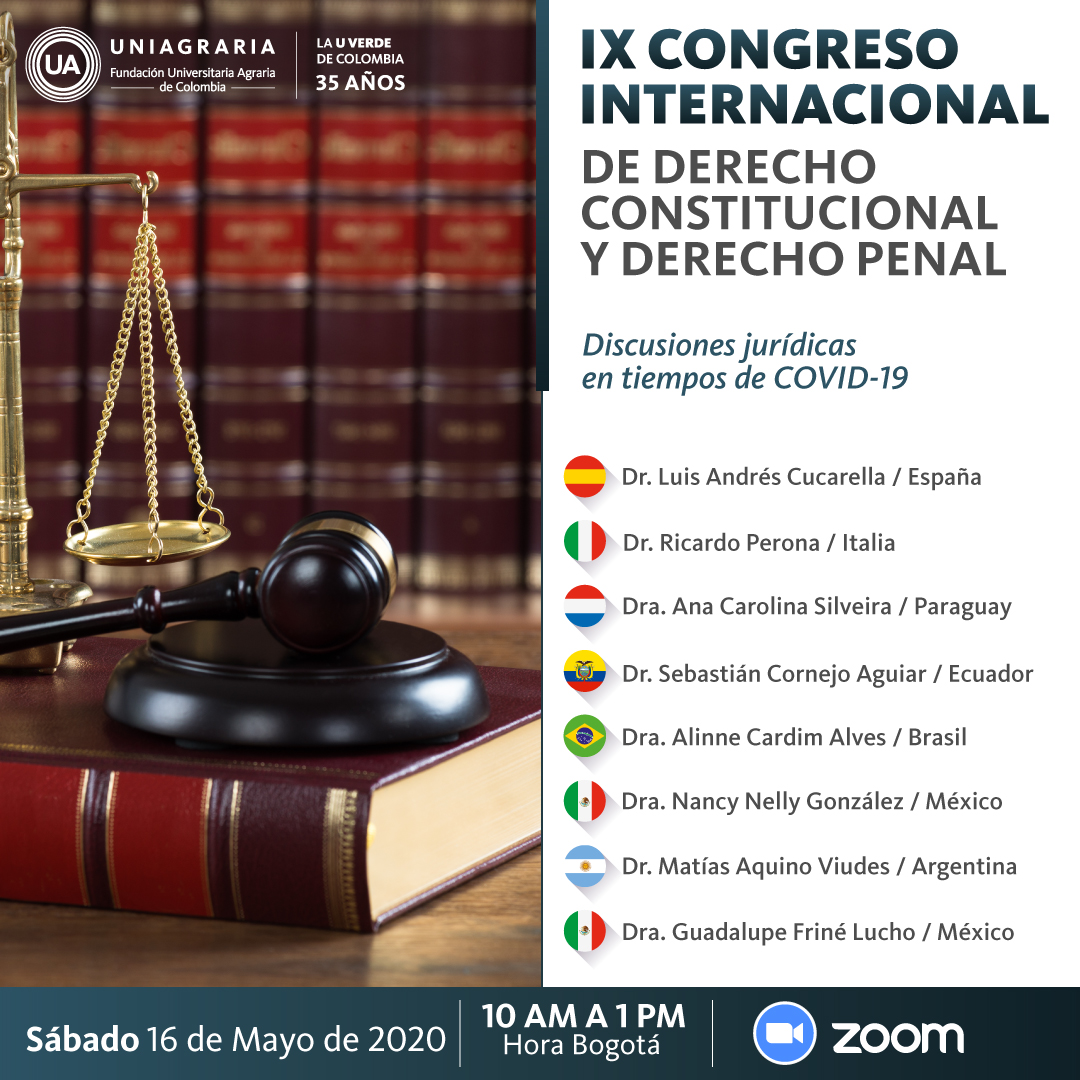 tornillo Optimismo Cliente IX Congreso Internacional de Derecho Constitucional y Derecho Penal ::  Uniagraria