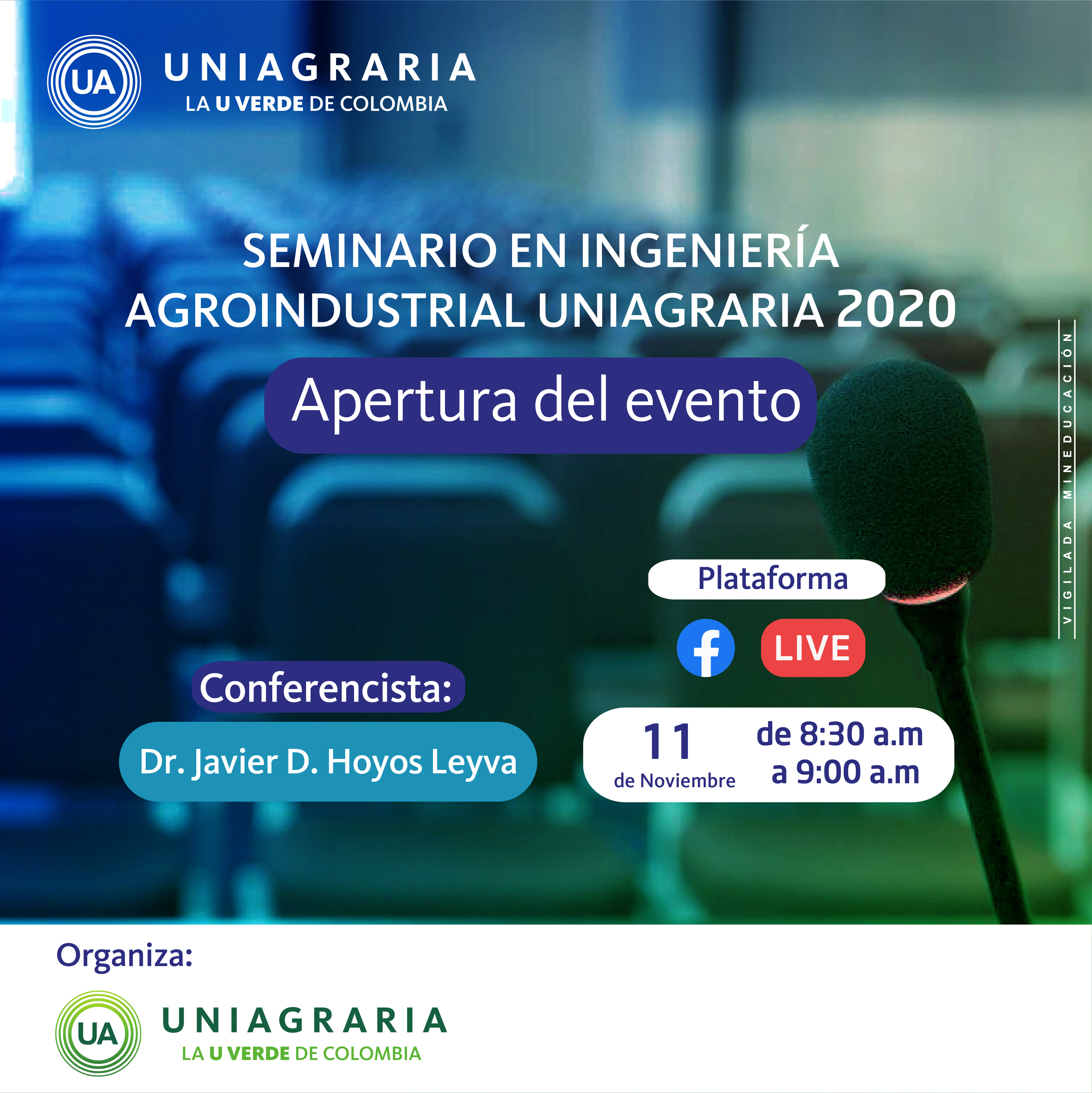 Seminario en Ingeniería Agroindustrial Uniagraria 2020