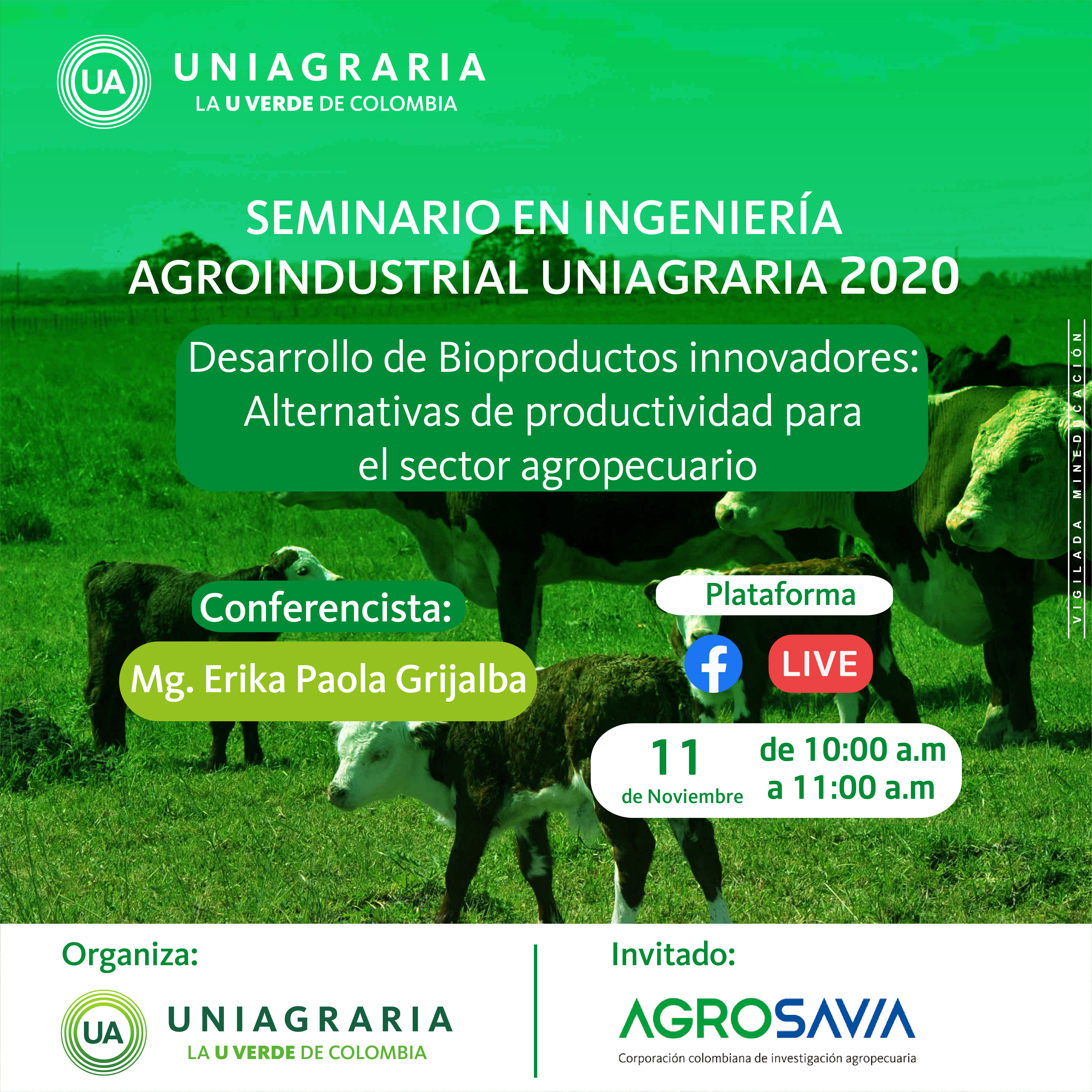 Seminario en Ingeniería Agroindustrial Uniagraria 2020