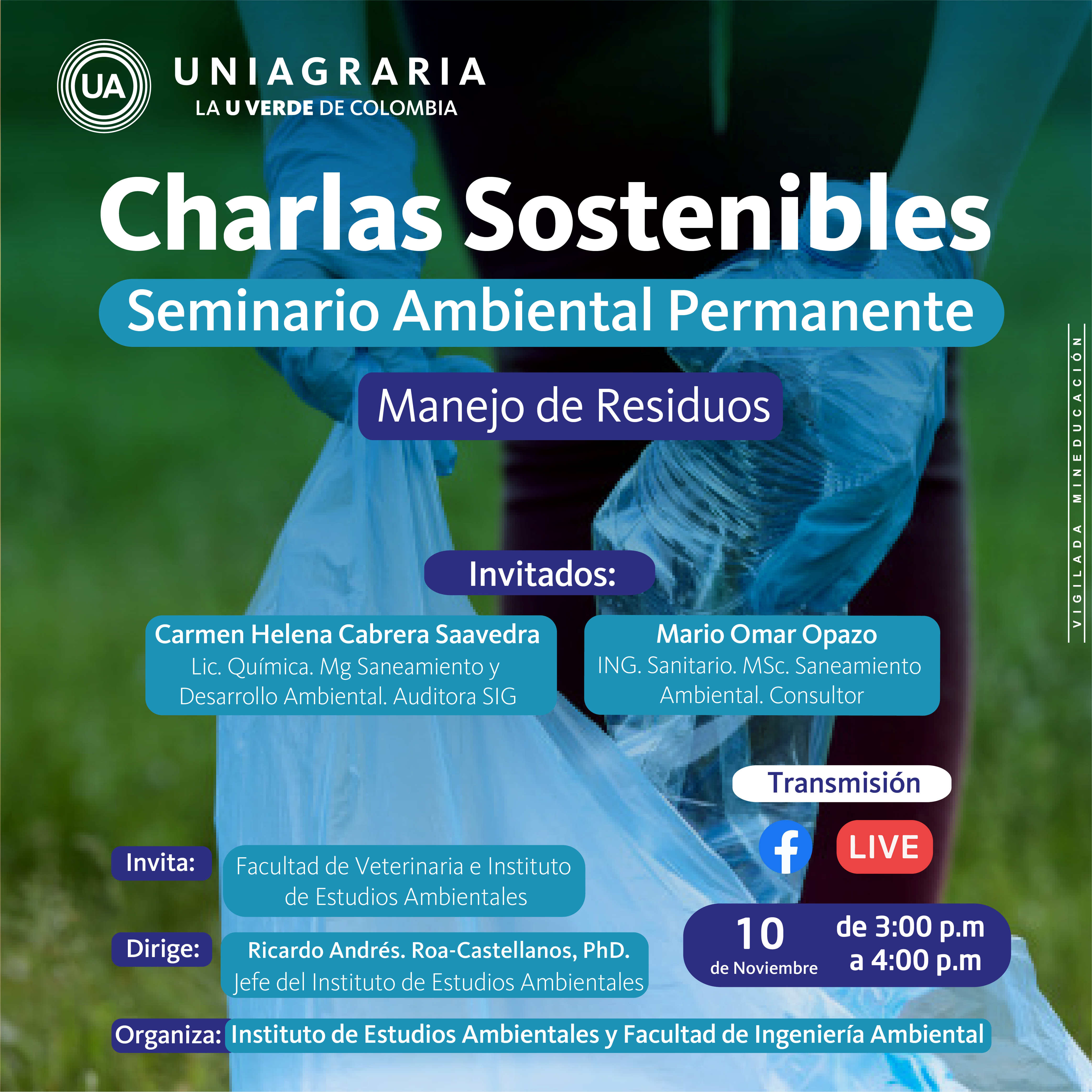 Charlas sostenibles: Seminario Ambiental Permanente