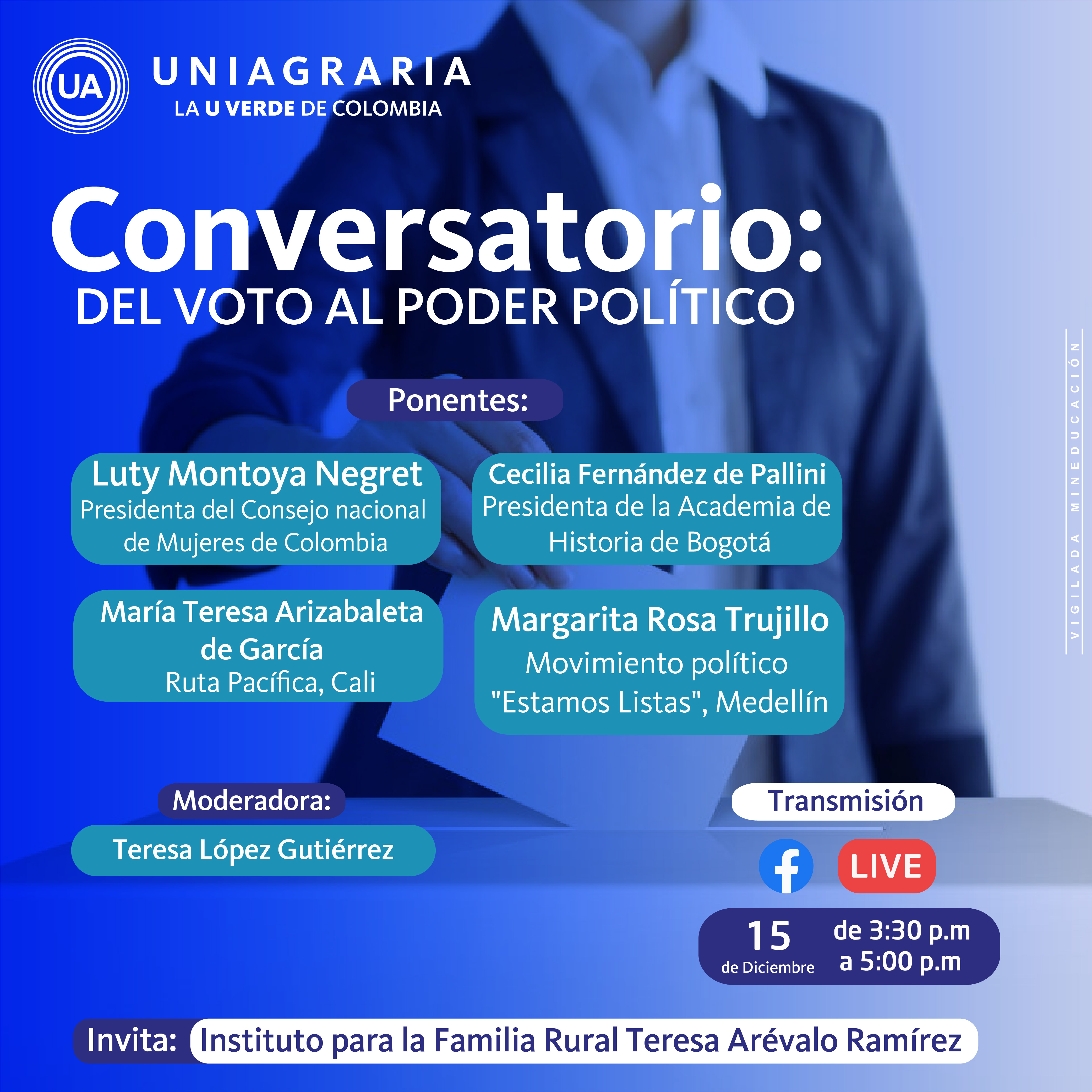 Conversatorio del voto al poder político