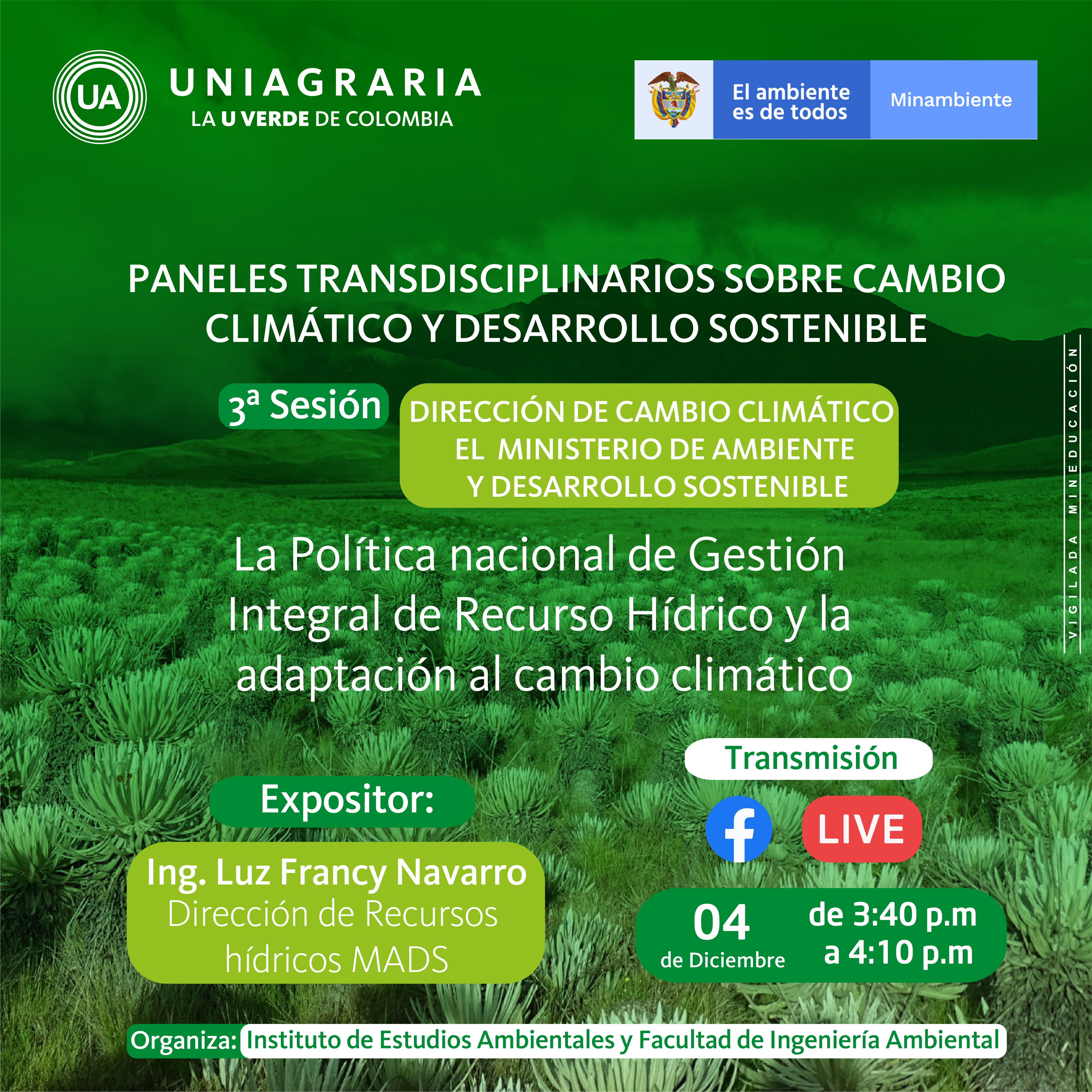 Paneles transdisciplinarios sobre cambio climático y desarrollo sostenible