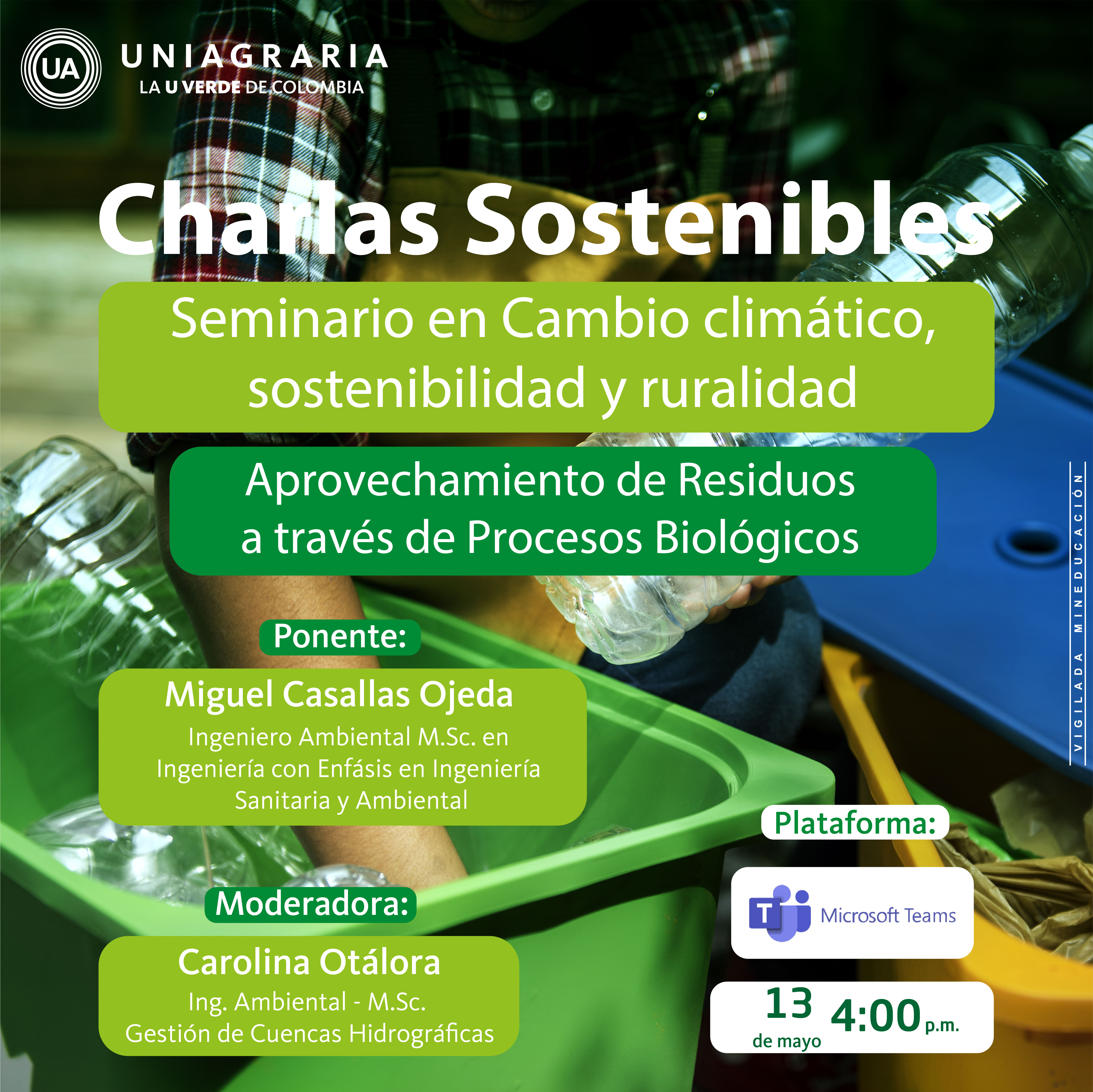 Charlas Sostenibles: Tecnologías limpias de tratamiento de residuos