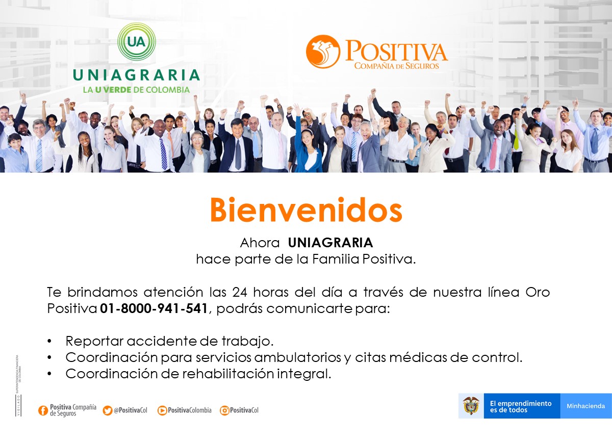 Uniagraria hace parte de la Familia Positiva