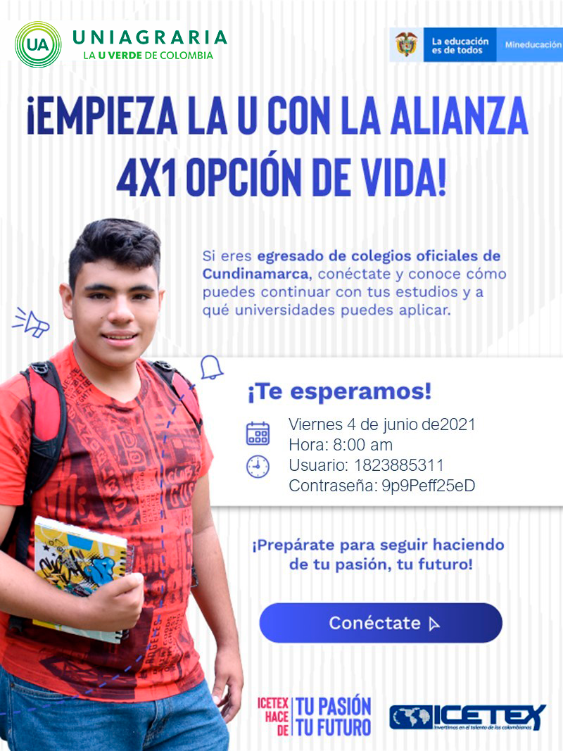 ¡Empieza la U con la alianza 4×1 opción de vida!