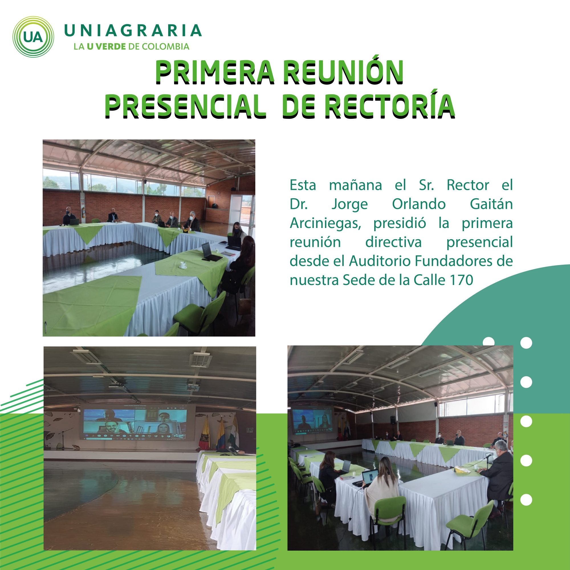 Primera reunión presencial de rectoría