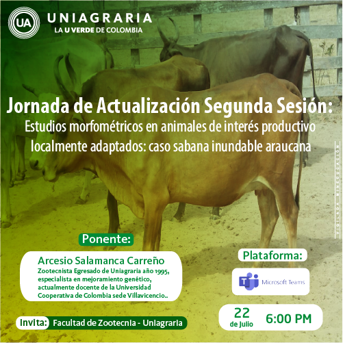 Jornada de Actualización Segunda Sesión: Estudios Morfométricos en animales de interés productivo