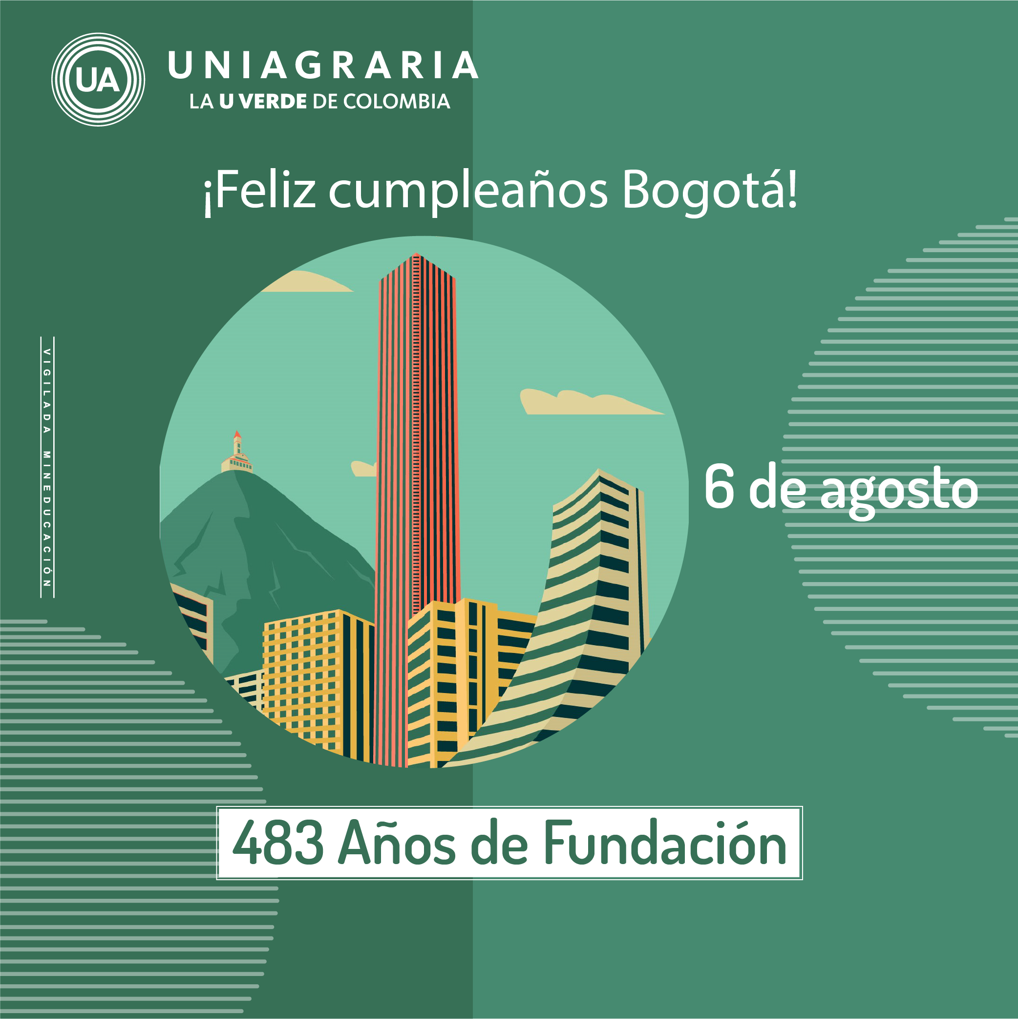 ¡Feliz cumpleaños Bogotá!