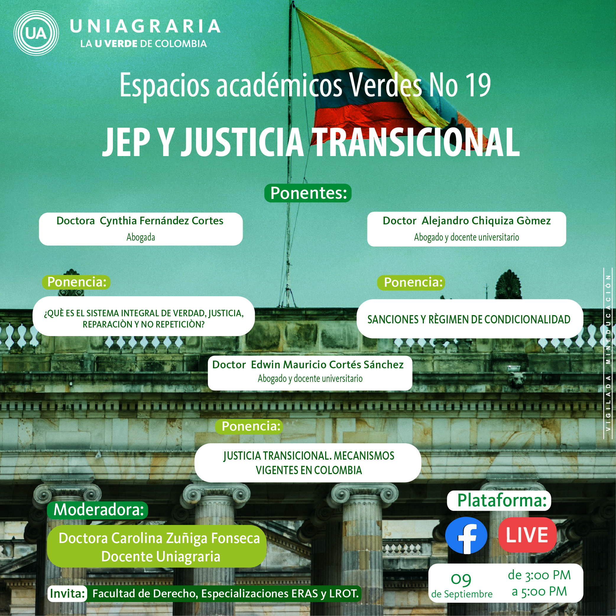Espacios académicos Verdes No. 19: JEP y Justicia transicional