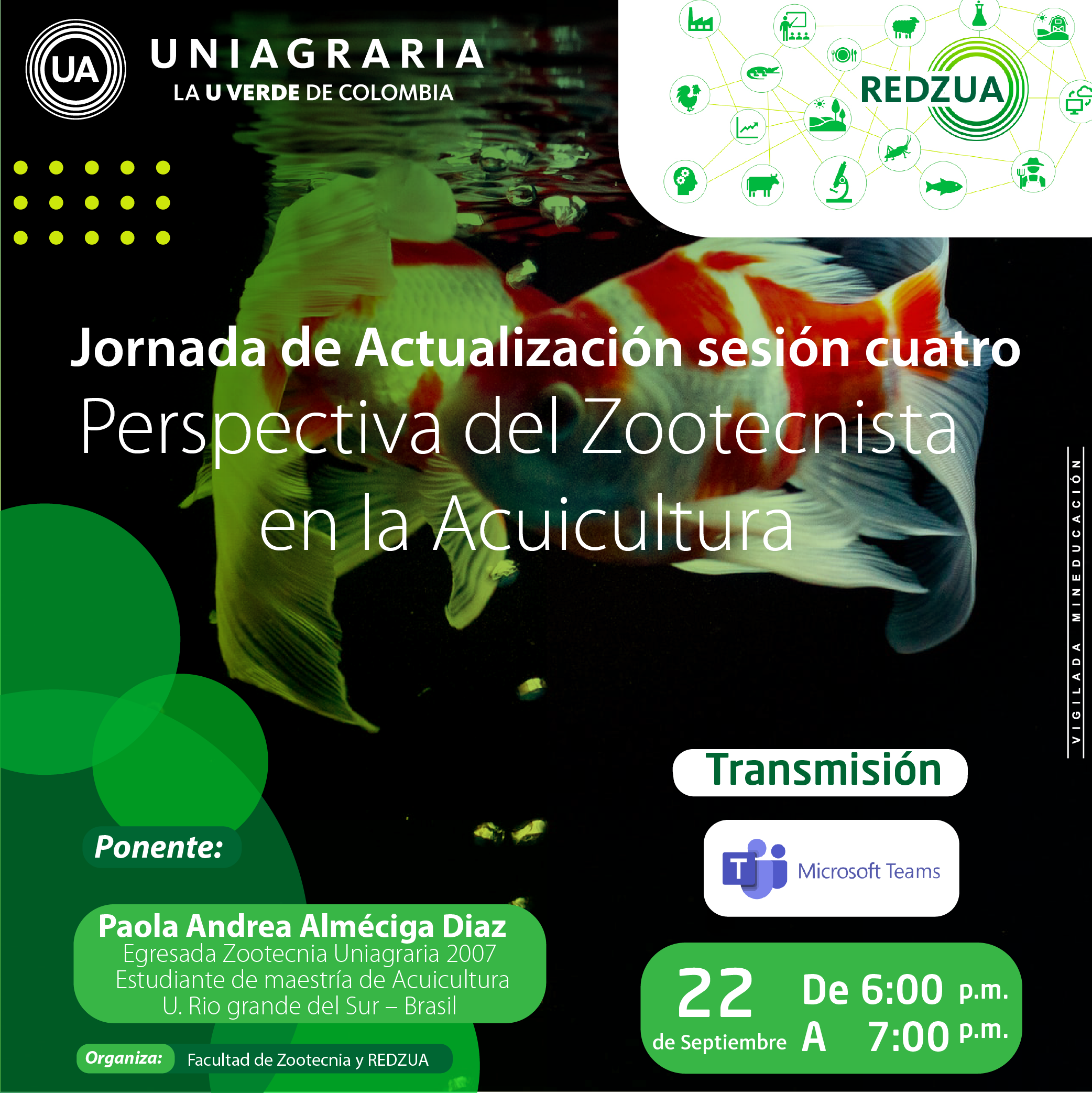 Jornada de actualización sesión cuatro: Perspectiva del Zootecnista en la Acuicultura