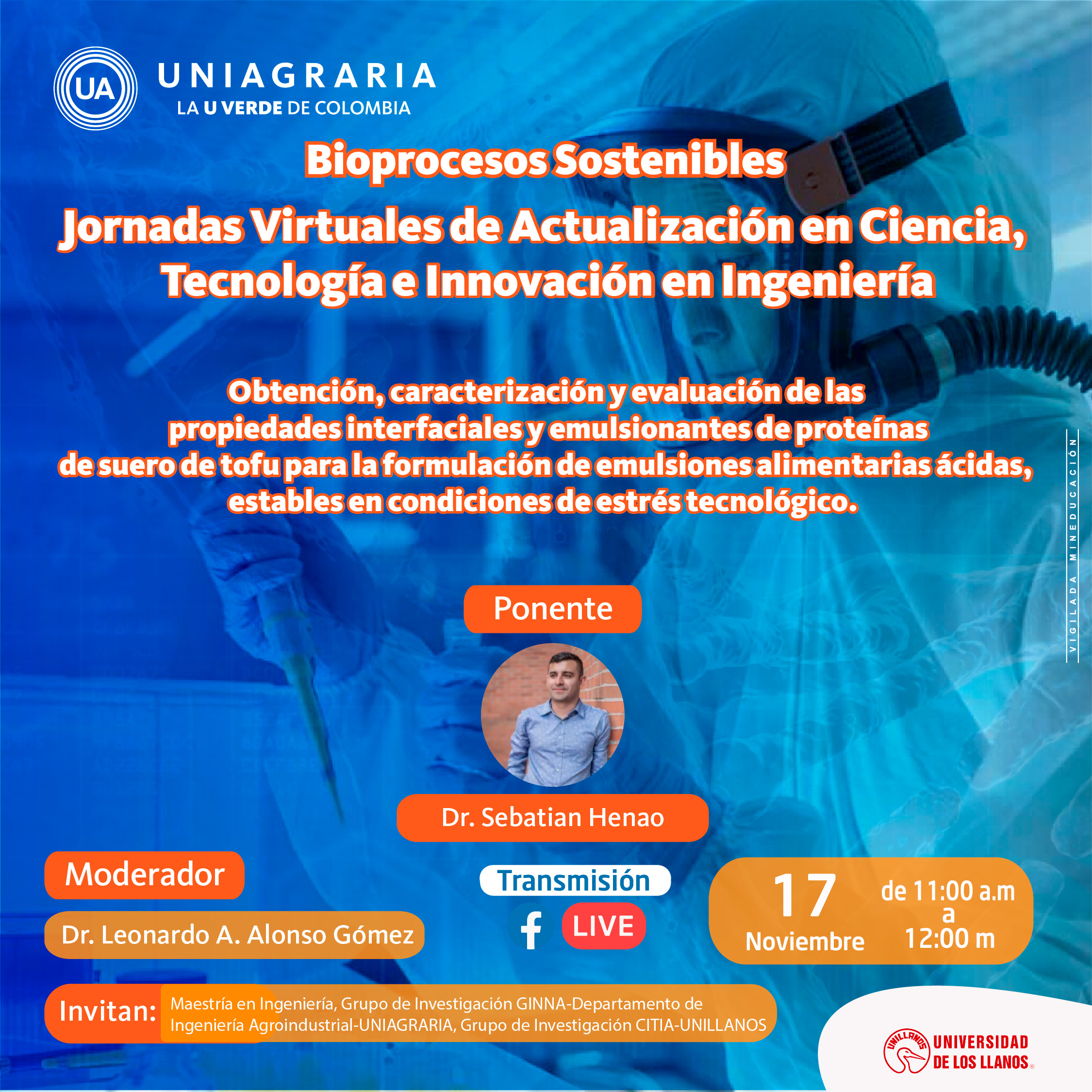 Bioprocesos sostenibles: Jornadas virtuales de actualización en ciencia, Tecnología e Innovación en Ingeniería