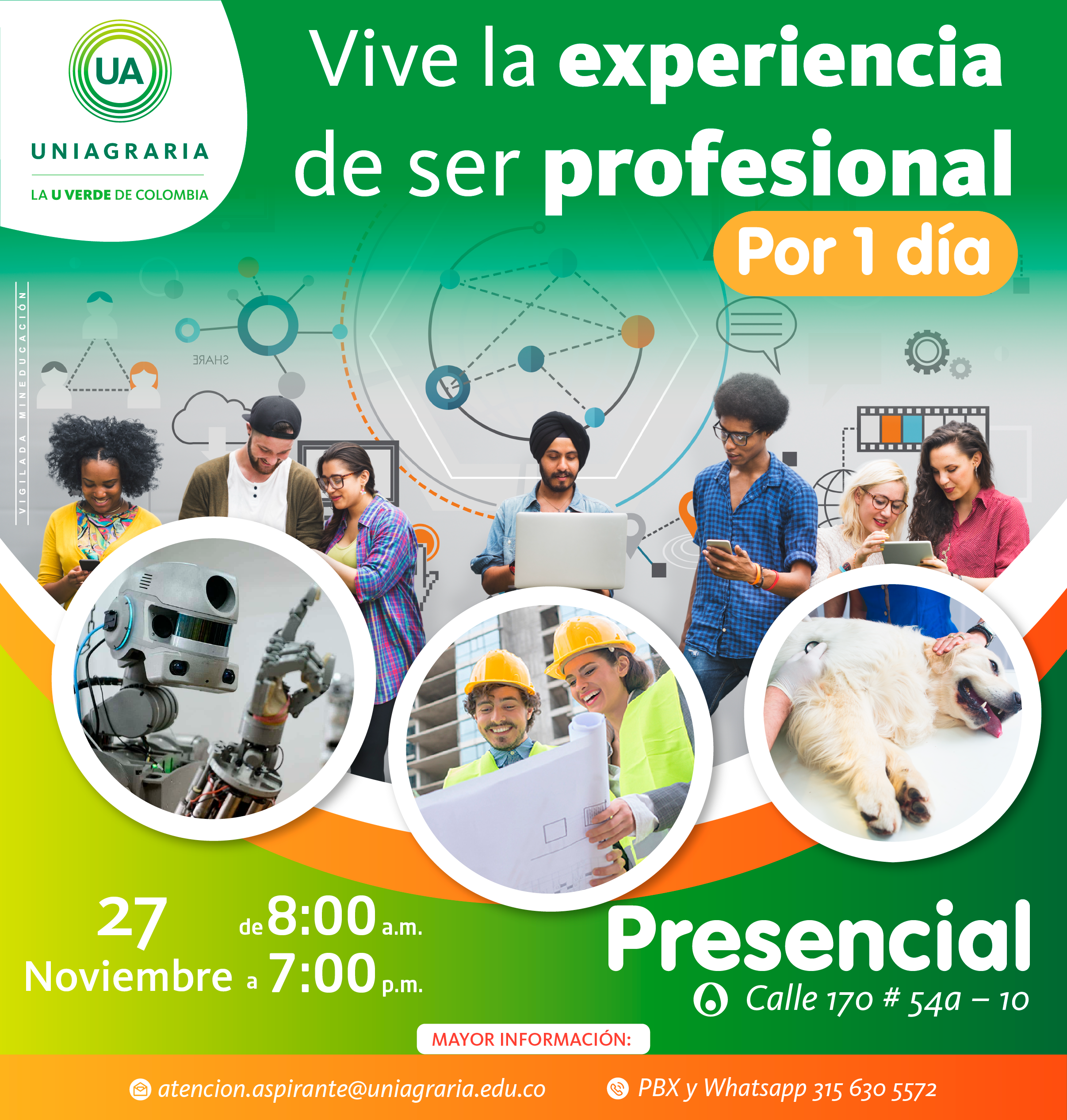 Vive la experiencia de ser profesional por 1 día