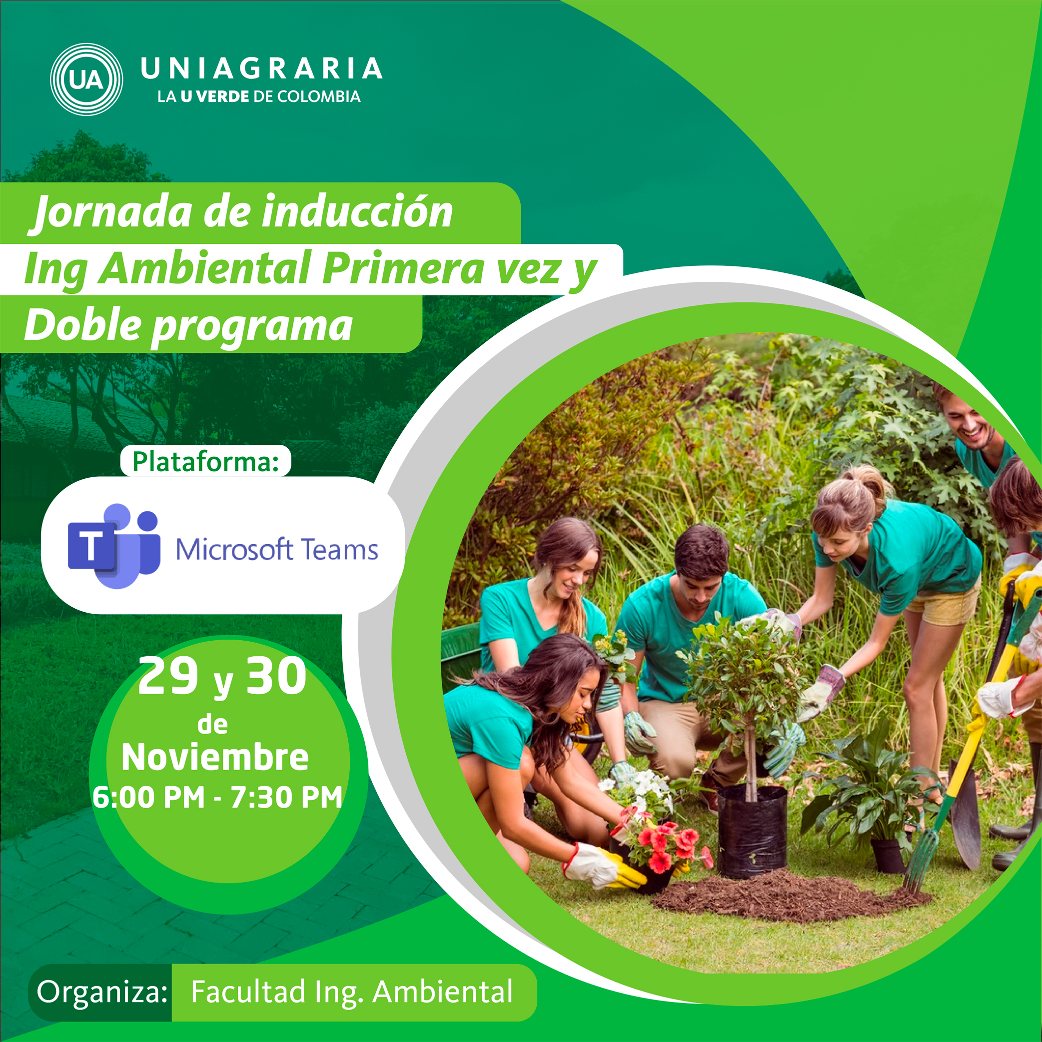 Jornada de inducción Ing. Ambiental primera vez y Doble programa