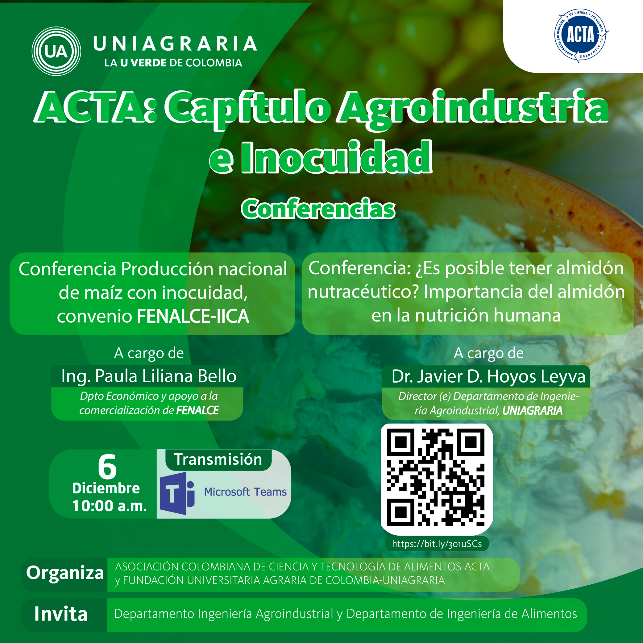 ACTA: Capitulo Agroindustria e Inocuidad