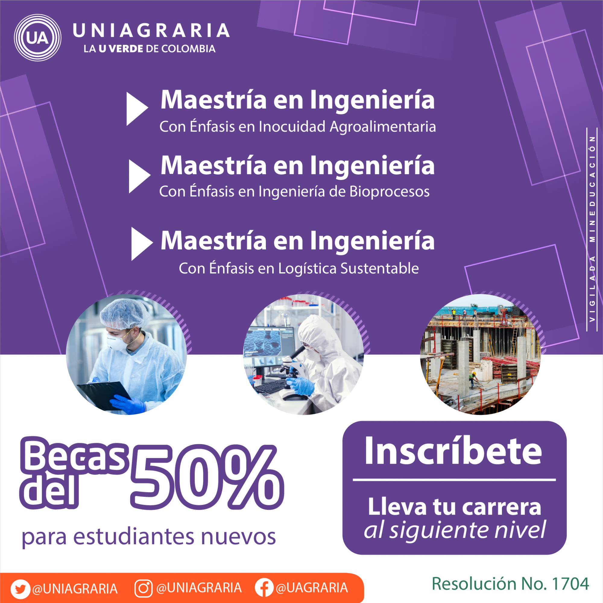 Maestría en Ingeniería con Becas del 50%