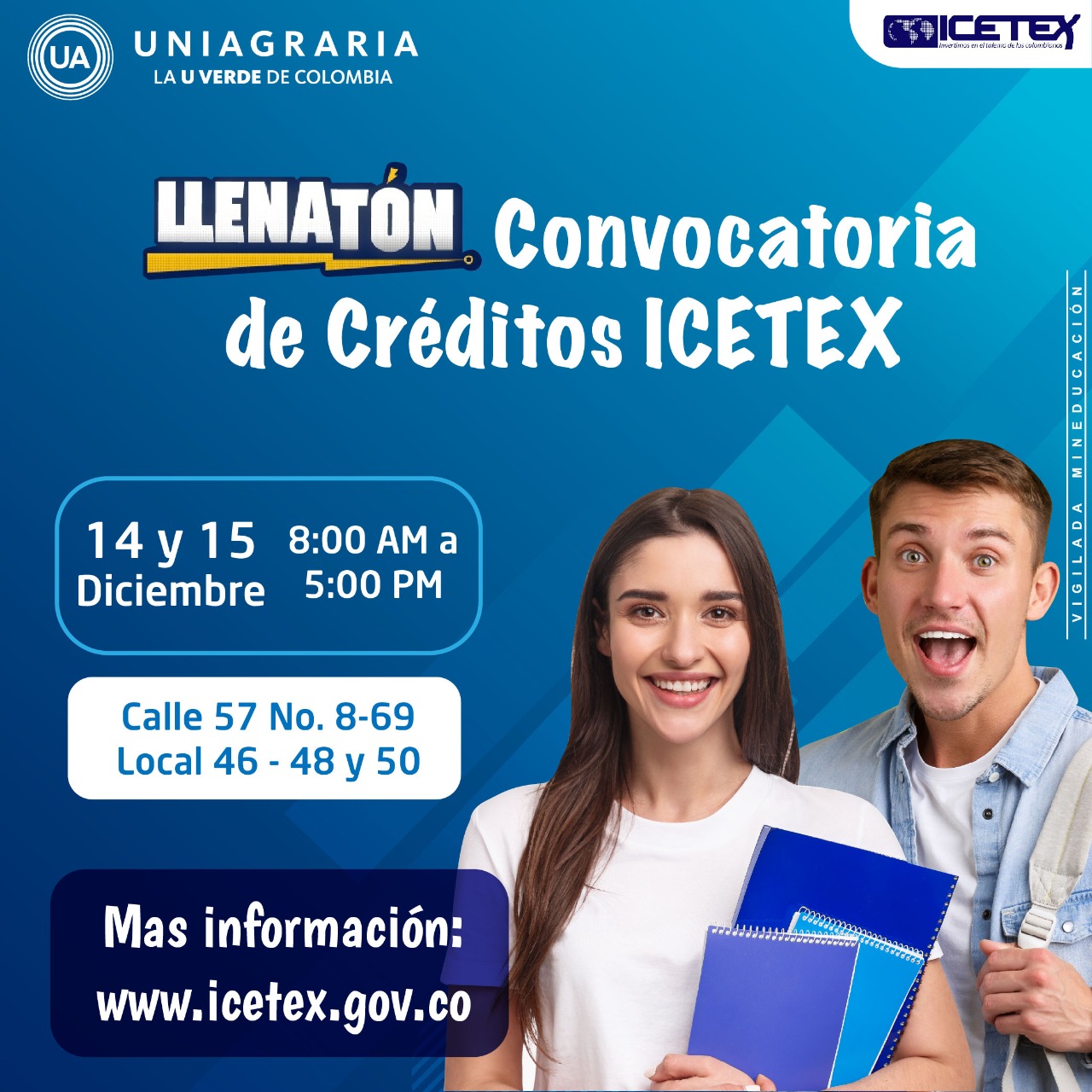 Llenatón Convocatoria de créditos ICETEX