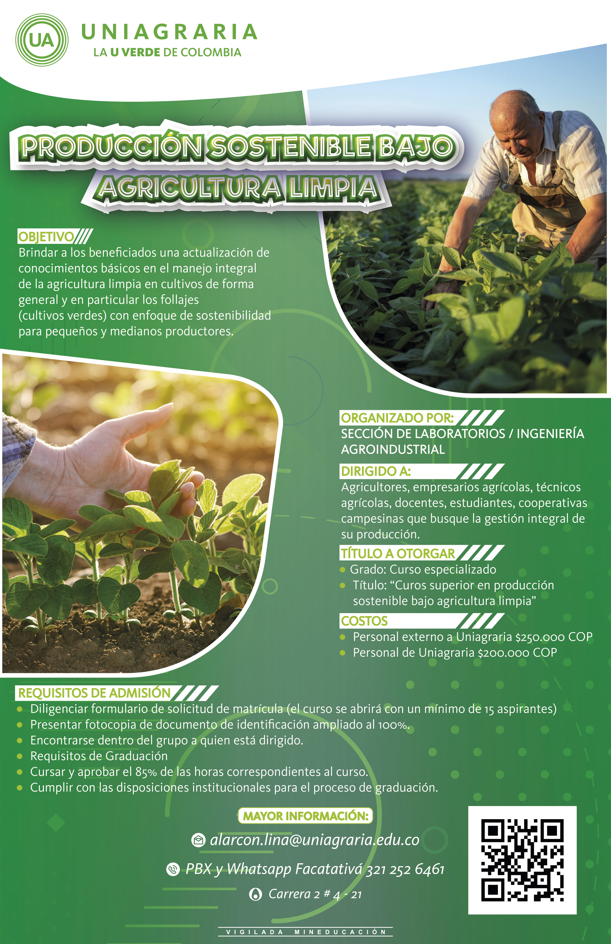 Curso: Producción sostenible bajo Agricultura Limpia