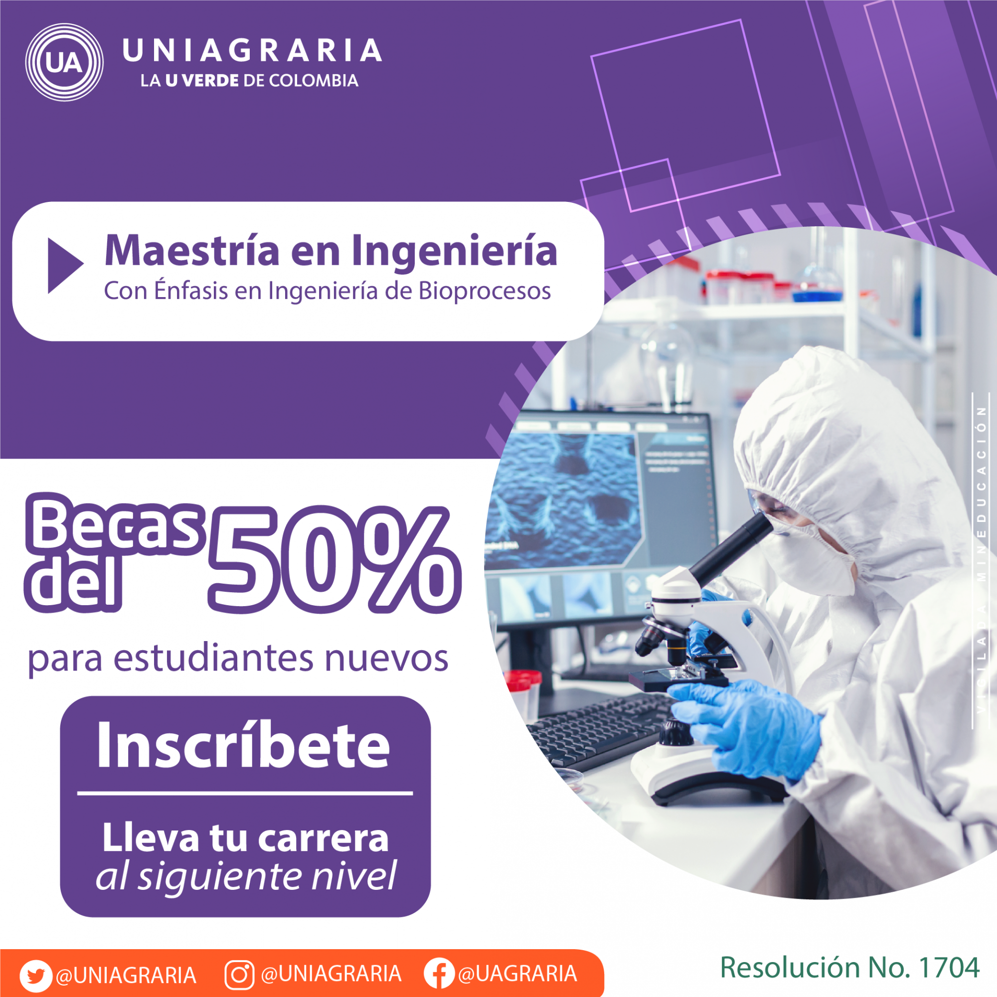 Maestría en Ingeniería con Becas del 50%