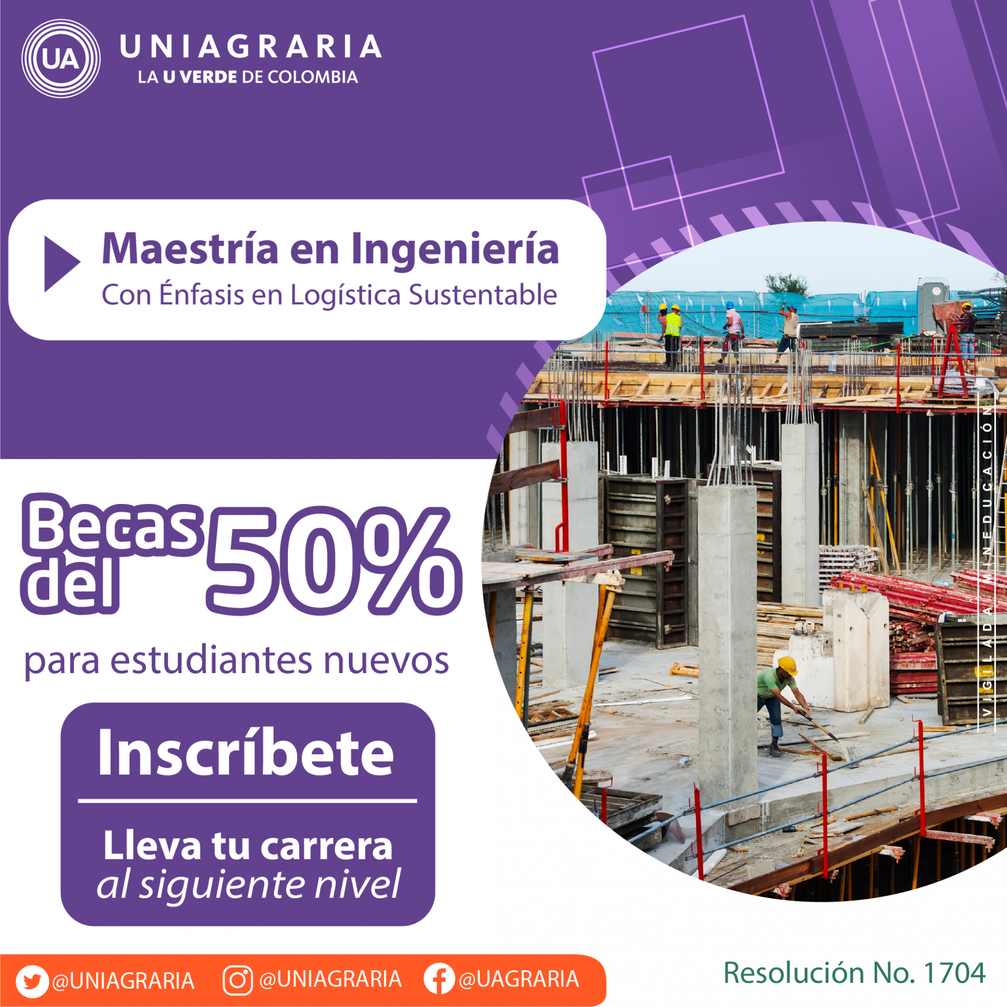 Maestría en Ingeniería con Becas del 50%